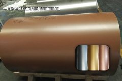 PVDF Coated Gold Aluminum coil