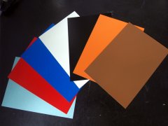 spray paint aluminum sheet